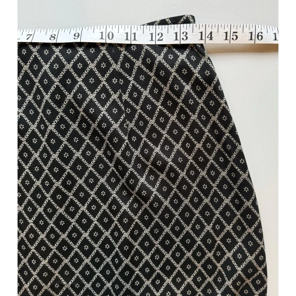 VTG Campagnie Internationale Express Maxi Skirt 5/6 Black Floral Y2K 90s